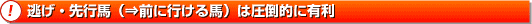 逃げ・先行馬(⇒前に行ける馬)は圧倒的に有利
